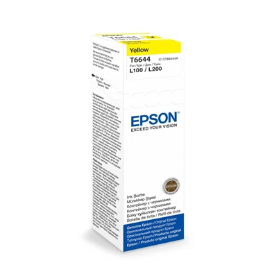 Epson C13T66444A T6644 70ml EcoTank kompatibilis sárga tintapalack Epson C13T66444A T6644 70ml EcoTank kompatibilis sárga tintapalack