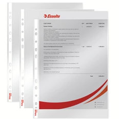 Esselte A4 55mikron 100db víztiszta lefűzhető genotherm Esselte A4 55mikron 100db víztiszta lefűzhető genotherm