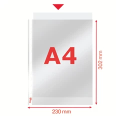 Esselte A4 55mikron 100db víztiszta lefűzhető genotherm Esselte A4 55mikron 100db víztiszta lefűzhető genotherm