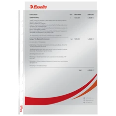 Esselte A4 75mikron 100db víztiszta lefűzhető genotherm Esselte A4 75mikron 100db víztiszta lefűzhető genotherm