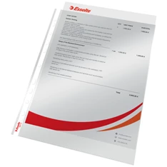 Esselte A4 75mikron 100db víztiszta lefűzhető genotherm Esselte A4 75mikron 100db víztiszta lefűzhető genotherm