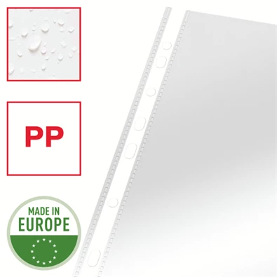 Esselte A4 75mikron 100db víztiszta lefűzhető genotherm Esselte A4 75mikron 100db víztiszta lefűzhető genotherm