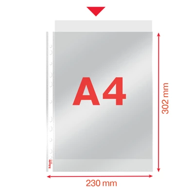 Esselte A4 75mikron 100db víztiszta lefűzhető genotherm Esselte A4 75mikron 100db víztiszta lefűzhető genotherm