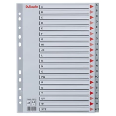 Esselte A4 A-Z-ig műanyag regiszter Esselte A4 A-Z-ig műanyag regiszter