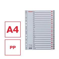 Esselte A4 A-Z-ig műanyag regiszter Esselte A4 A-Z-ig műanyag regiszter