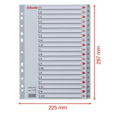 Esselte A4 A-Z-ig műanyag regiszter Esselte A4 A-Z-ig műanyag regiszter