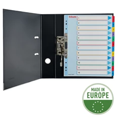 Esselte A4 extra széles 1-12 újraírható regiszter Esselte A4 extra széles 1-12 újraírható regiszter