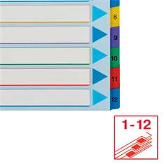 Esselte A4 extra széles 1-12 újraírható regiszter Esselte A4 extra széles 1-12 újraírható regiszter