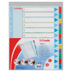 Esselte A4 extra széles 1-12 újraírható regiszter Esselte A4 extra széles 1-12 újraírható regiszter