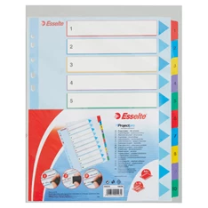 Esselte A4 extra széles újraírható 1-10 regiszter Esselte A4 extra széles újraírható 1-10 regiszter
