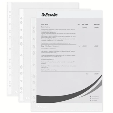 Esselte A4 narancsos 35mikron 100db lefűzhető genotherm Esselte A4 narancsos 35mikron 100db lefűzhető genotherm