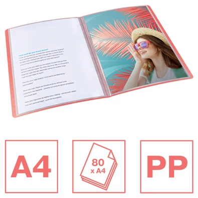 Esselte ColourBreeze 40 tasakos korall iratvédő mappa Esselte ColourBreeze 40 tasakos korall iratvédő mappa