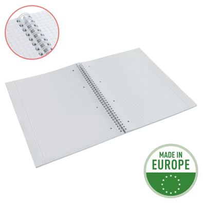 Esselte ColourBreeze A4 kockás kék spirálfüzet Esselte ColourBreeze A4 kockás kék spirálfüzet