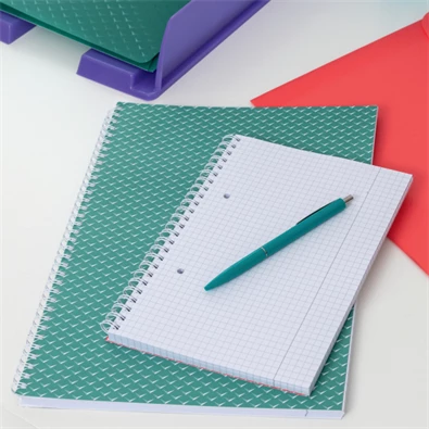 Esselte ColourBreeze A4 kockás zöld spirálfüzet Esselte ColourBreeze A4 kockás zöld spirálfüzet