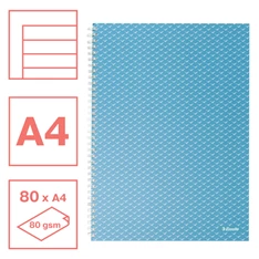 Esselte ColourBreeze A4 vonalas kék spirálfüzet Esselte ColourBreeze A4 vonalas kék spirálfüzet