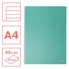 Esselte ColourBreeze A4 vonalas zöld spirálfüzet Esselte ColourBreeze A4 vonalas zöld spirálfüzet