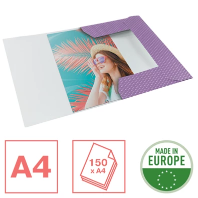 Esselte ColourBreeze karton levendula gumis mappa Esselte ColourBreeze karton levendula gumis mappa