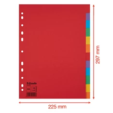 Esselte Economy A4 karton 12 részes elválasztólap Esselte Economy A4 karton 12 részes elválasztólap
