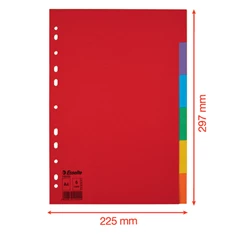 Esselte Economy A4 karton 6 részes elválasztólap Esselte Economy A4 karton 6 részes elválasztólap