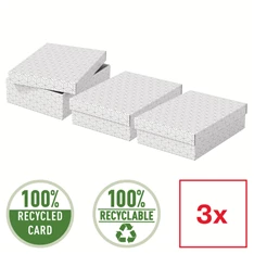 Esselte Home 3db/csomag fehér ajándék/tárolódoboz Esselte Home 3db/csomag fehér ajándék/tárolódoboz
