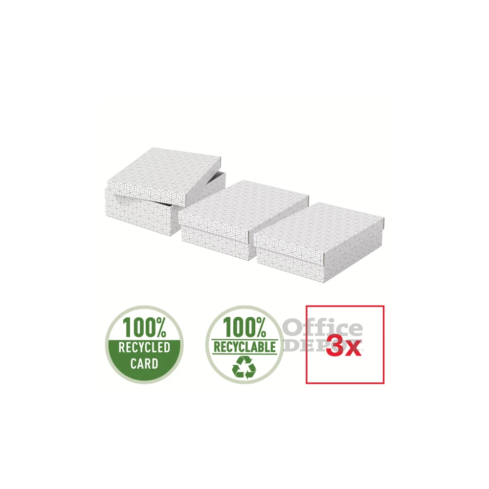Esselte Home 3db/csomag fehér ajándék/tárolódoboz