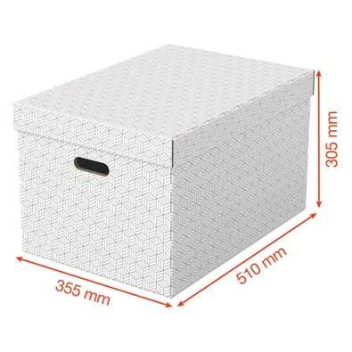 Esselte Home L méret 3db/csomag fehér tárolódoboz Esselte Home L méret 3db/csomag fehér tárolódoboz