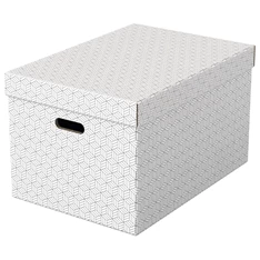 Esselte Home L méret 3db/csomag fehér tárolódoboz Esselte Home L méret 3db/csomag fehér tárolódoboz