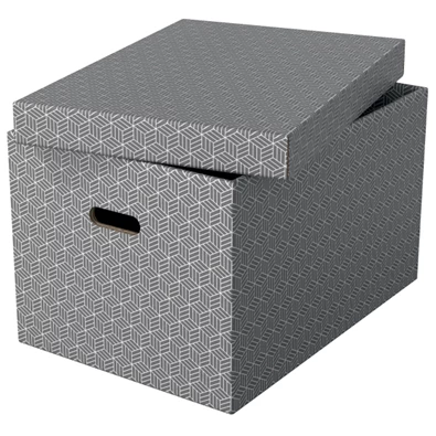 Esselte Home L méret 3db/csomag szürke tárolódoboz Esselte Home L méret 3db/csomag szürke tárolódoboz