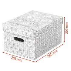 Esselte Home M méret 3db/csomag fehér tárolódoboz Esselte Home M méret 3db/csomag fehér tárolódoboz