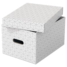 Esselte Home M méret 3db/csomag fehér tárolódoboz Esselte Home M méret 3db/csomag fehér tárolódoboz