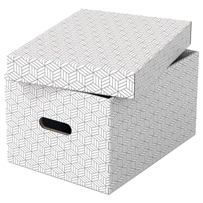 Esselte Home M méret 3db/csomag fehér tárolódoboz Esselte Home M méret 3db/csomag fehér tárolódoboz