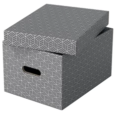 Esselte Home M méret 3db/csomag szürke tárolódoboz Esselte Home M méret 3db/csomag szürke tárolódoboz