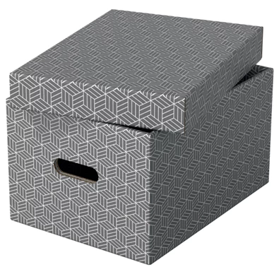 Esselte Home M méret 3db/csomag szürke tárolódoboz Esselte Home M méret 3db/csomag szürke tárolódoboz