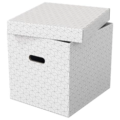Esselte Home kocka alakú 3db/csomag fehér tárolódoboz Esselte Home kocka alakú 3db/csomag fehér tárolódoboz