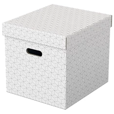 Esselte Home kocka alakú 3db/csomag fehér tárolódoboz Esselte Home kocka alakú 3db/csomag fehér tárolódoboz