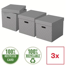 Esselte Home kocka alakú 3db/csomag tárolódoboz Esselte Home kocka alakú 3db/csomag tárolódoboz