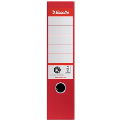 Esselte No.1 A4 75 mm piros 100%-ban újrahasznosított kartonból iratrendező Esselte No.1 A4 75 mm piros 100%-ban újrahasznosított kartonból iratrendező