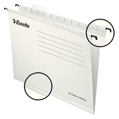 Esselte Pendaflex A4 standard 25db/cs fehér függőmappa Esselte Pendaflex A4 standard 25db/cs fehér függőmappa