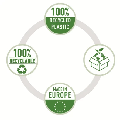 Esselte Recycled A5 narancsos 100db lefűzhető genotherm