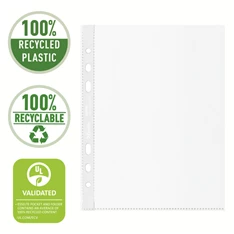 Esselte Recycled A5 narancsos 100db lefűzhető genotherm