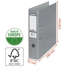 Esselte Standard A4 7,5cm szürke iratrendező Esselte Standard A4 7,5cm szürke iratrendező
