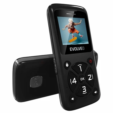 Evolveo EasyPhone ID 1,77" fekete mobiltelefon Evolveo EasyPhone ID 1,77" fekete mobiltelefon