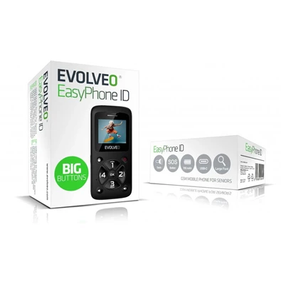 Evolveo EasyPhone ID 1,77" fekete mobiltelefon Evolveo EasyPhone ID 1,77" fekete mobiltelefon