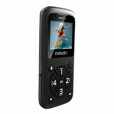 Evolveo EasyPhone ID 1,77" fekete mobiltelefon Evolveo EasyPhone ID 1,77" fekete mobiltelefon