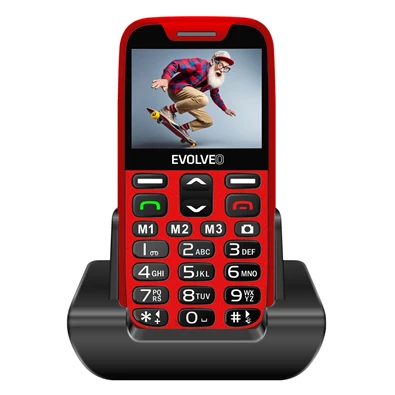 Evolveo EasyPhone XR EP601 2,3" piros mobiltelefon Evolveo EasyPhone XR EP601 2,3" piros mobiltelefon
