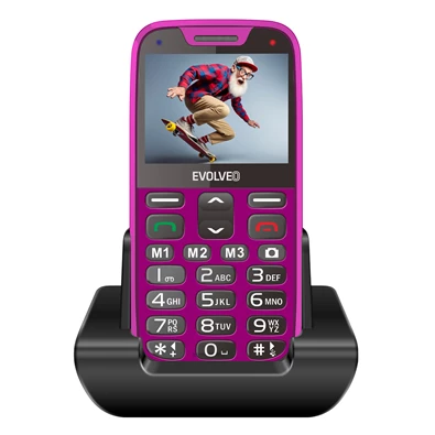 Evolveo EasyPhone XR (EP601) pink mobiltelefon Evolveo EasyPhone XR (EP601) pink mobiltelefon