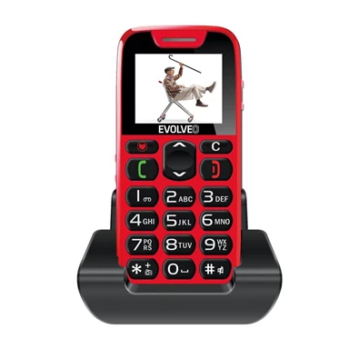 Evolveo Easyphone EP-500 1,8" piros mobiltelefon Evolveo Easyphone EP-500 1,8" piros mobiltelefon