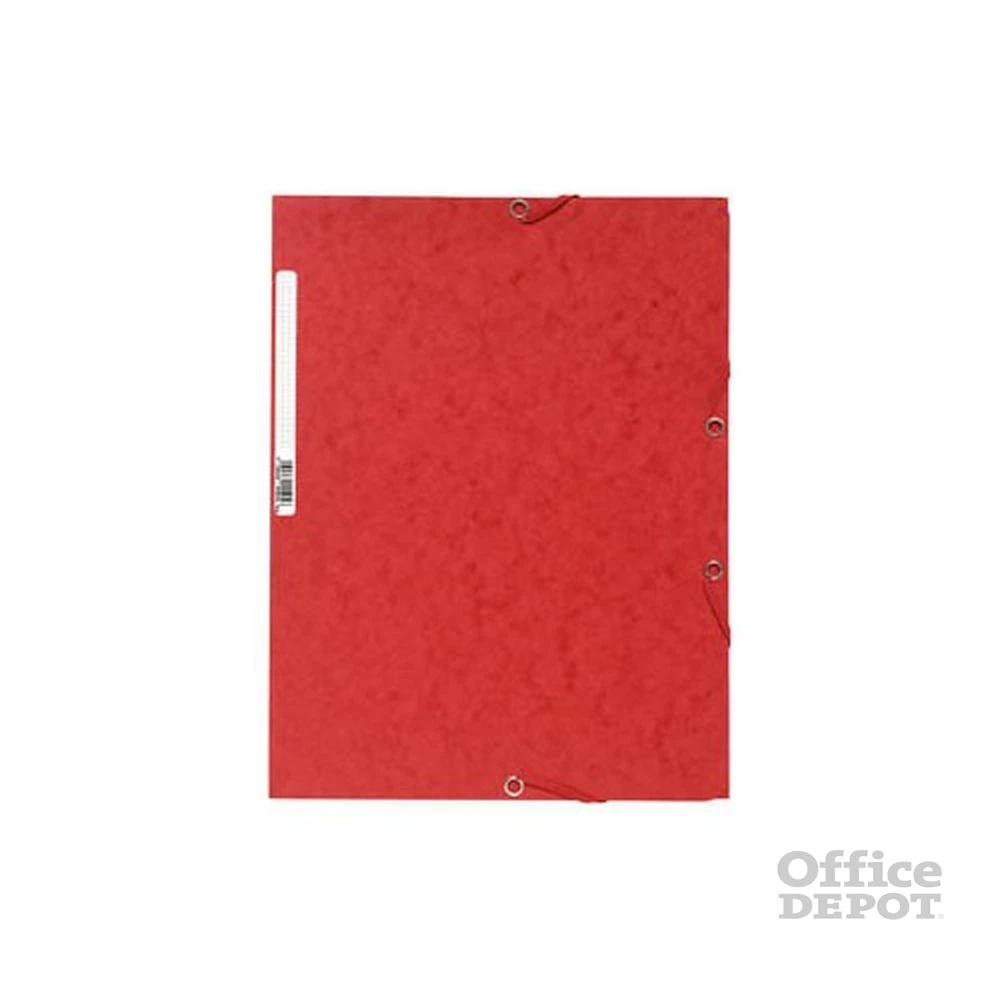 Exacompta A4 prespán piros gumis mappa