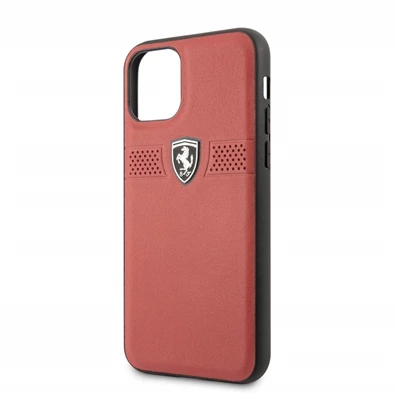 FERRARI Off Track iPhone 11 Pro Max piros szemcsés bőrtok FERRARI Off Track iPhone 11 Pro Max piros szemcsés bőrtok