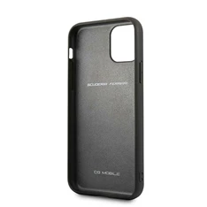 FERRARI Off Track iPhone 11 Pro fekete szemcsés bőr hátlap FERRARI Off Track iPhone 11 Pro fekete szemcsés bőr hátlap